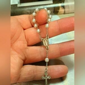 Rosary- One Decade  Pearl Rosary